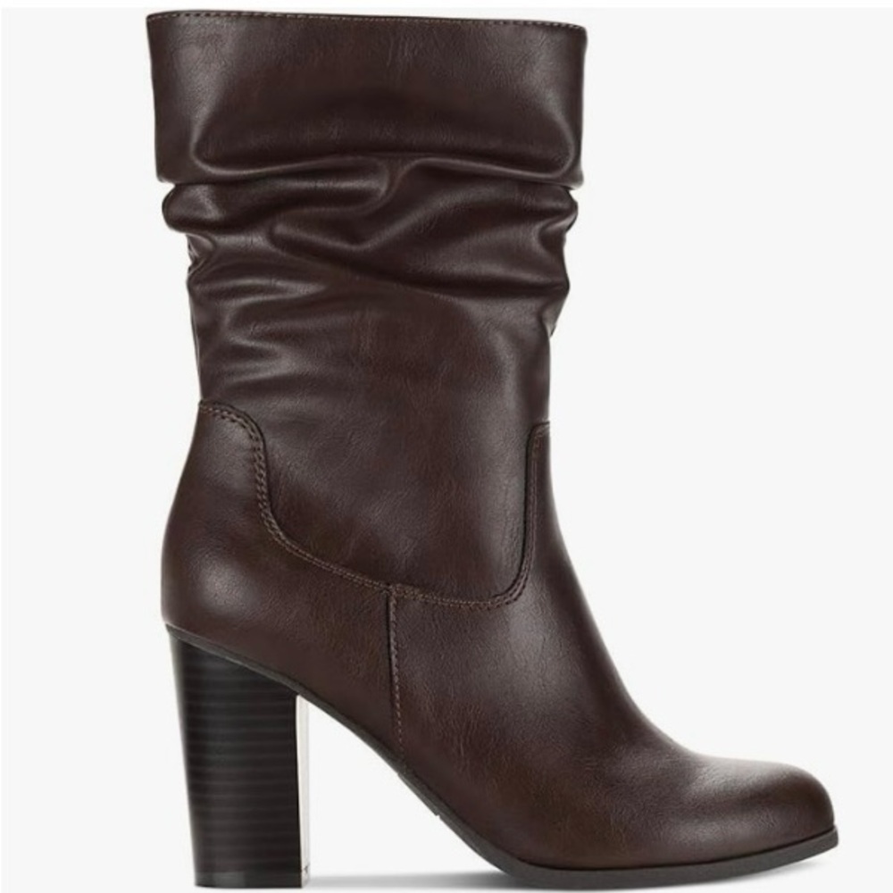 Style & Co. Dark Brown Heeled Boots Size 9.5 - Picture 2 of 16